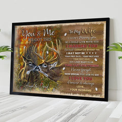 Personalized Poster For Couples Deer Couple You And Me