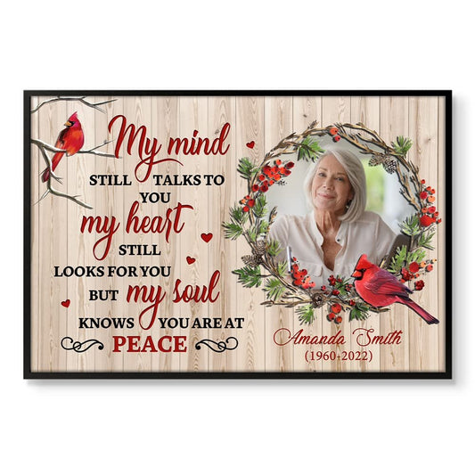 Personalized Poster Memorial Gifts My Mind Still Talk To You