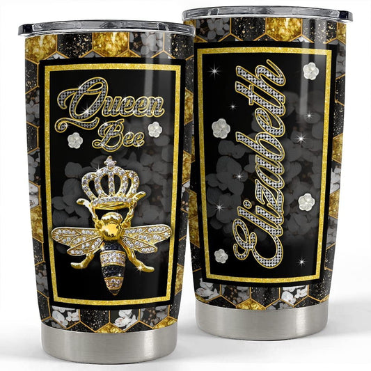Personalized Queen Bee Tumbler For Jewelry Style For Animal Lover