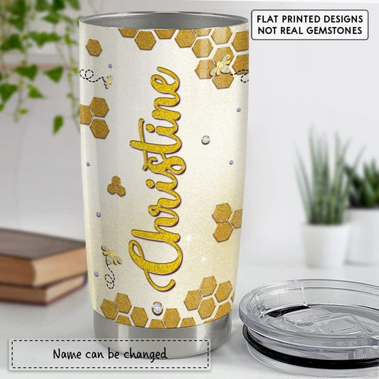 Personalized Queen Bee Tumbler Jewelry Style For Animal Lover Gift