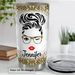 Personalized Retirement Gift Tumbler Lady Retired For Coworker Office