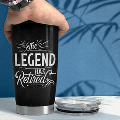 Personalized Retirement Tumbler The Legend Has Retired Gift For Coworker