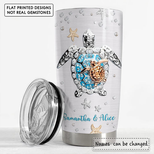 Personalized Sea Turtle Tumbler For Mom Being A Mom Isn't A Big Thing