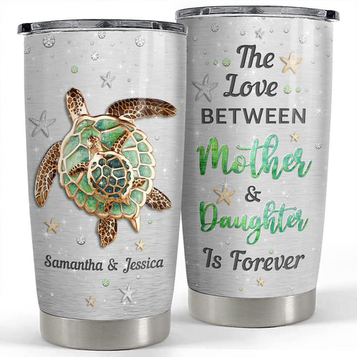 Personalized Sea Turtle Tumbler Jewelry Mom And Daughter Family Gift