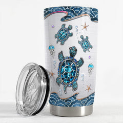 Personalized Sea Turtle Tumbler Turtles Jewelry Style For Animal Lover
