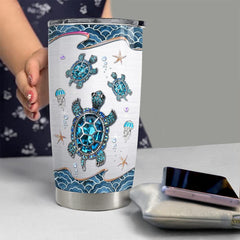 Personalized Sea Turtle Tumbler Turtles Jewelry Style For Animal Lover