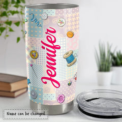 Personalized Sewing Tumbler Sewing Pattern For Lover Mom Grandma