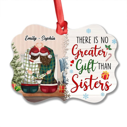 Personalized Sister Ornament No Greater Gift Than Sisters
