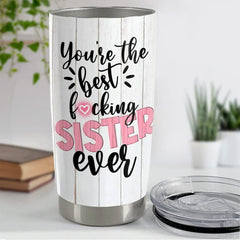 Personalized Sister Tumbler Funny Sisters Best Friend Soulmate Gift