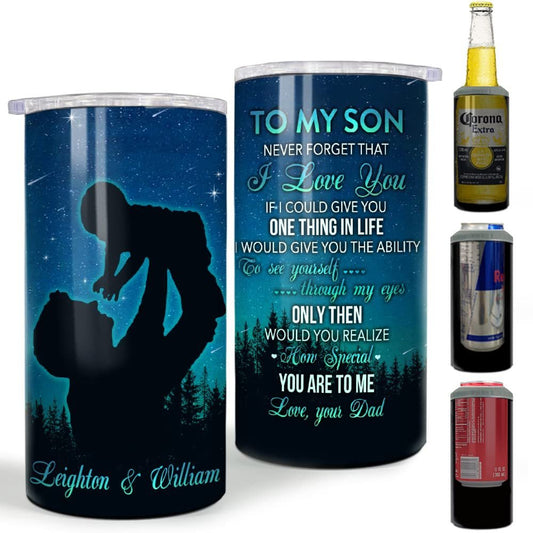Personalized Son Gifts Can Cooler To My Son From Best Dad Father