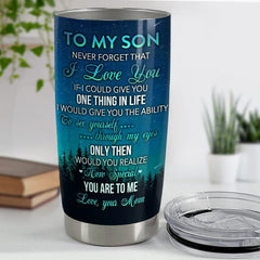 Personalized Son Gifts Tumbler From Mom Dad For Kid Boy Best Gift