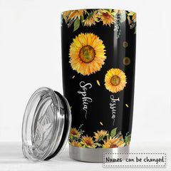 Personalized Sunflower Daughter Gifts Tumbler From Father Mother