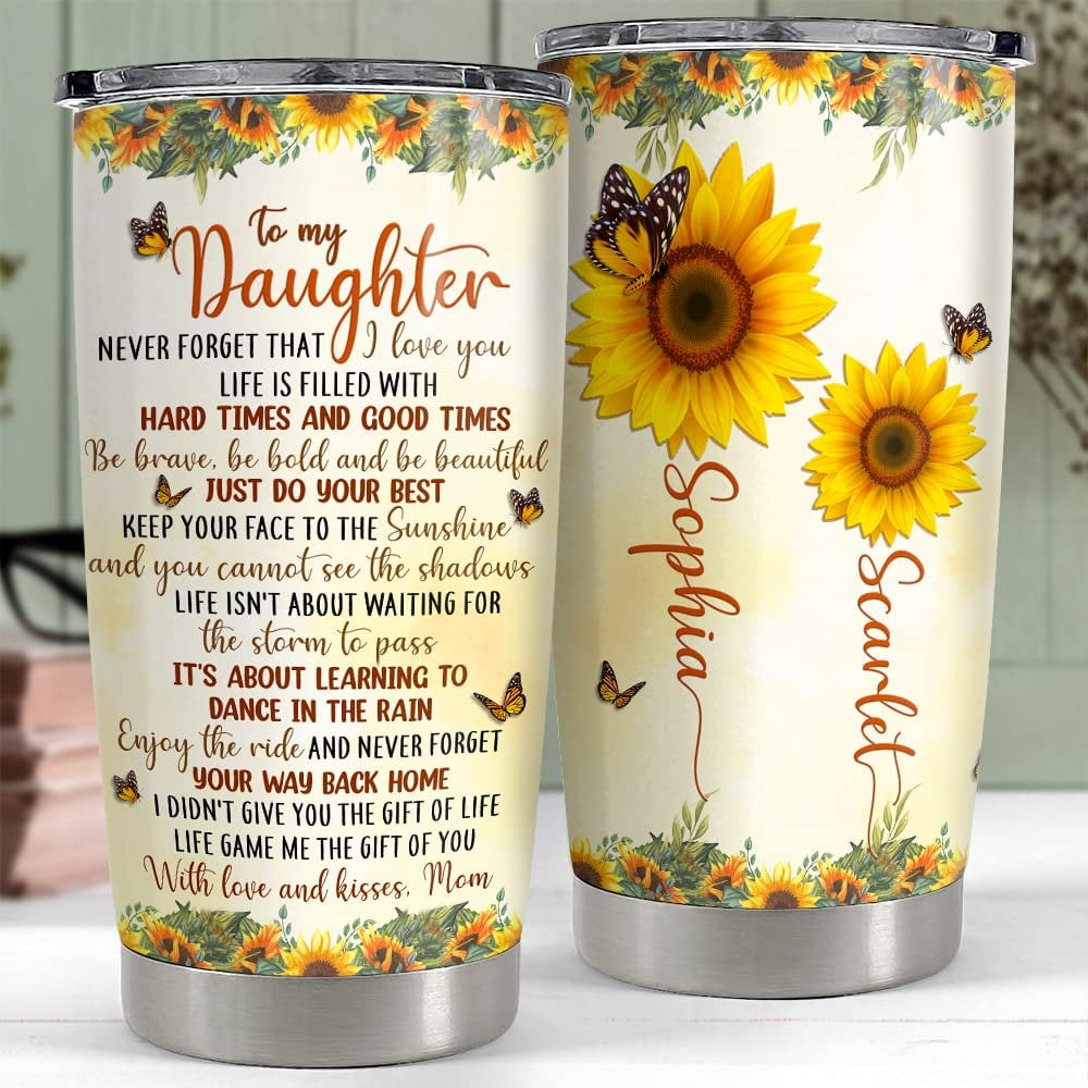 Personalized Sunflower Tumbler Daughter And Mother For Family Gift -  Personalized Gift Sandjest