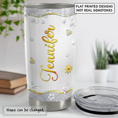 Personalized Sunflower Tumbler Jewelry Style Metal For Women Girl