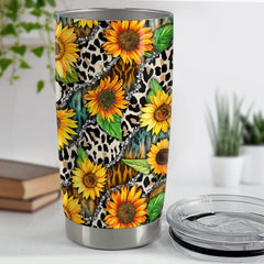Personalized Sunflower Tumbler Keep Your Face Towards The Sunshine