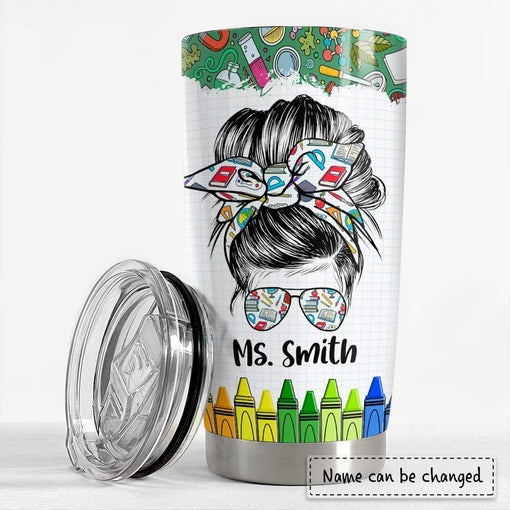 Personalized Teacher Tumbler Appreciation Nutrition Fact For Teacher