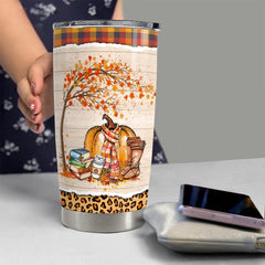 Personalized Teacher Tumbler Believes In God And Love Fall For Teacher