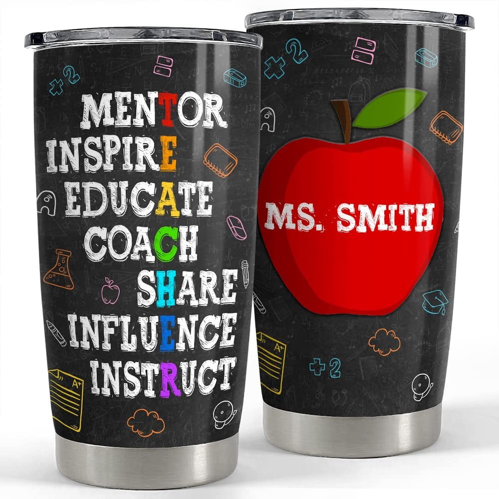 Personalized Teacher Tumbler Teacher Appreciation Gift Ideas