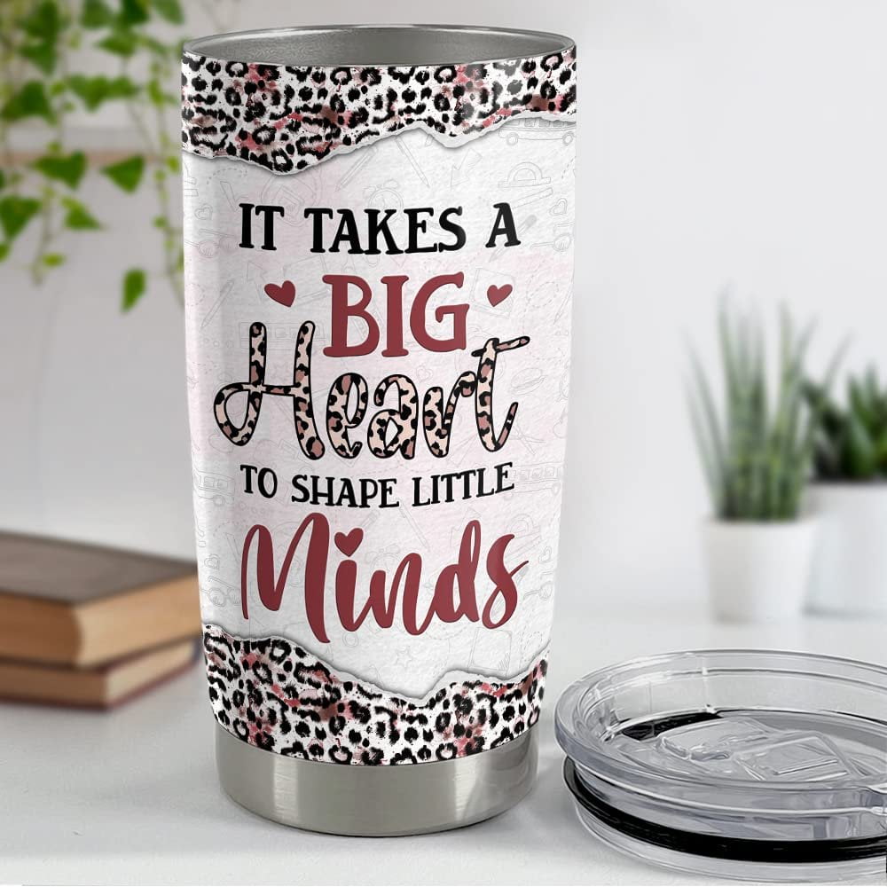 Personalized Teacher Tumbler Teachers Life Leopard Rainbow For Teacher
