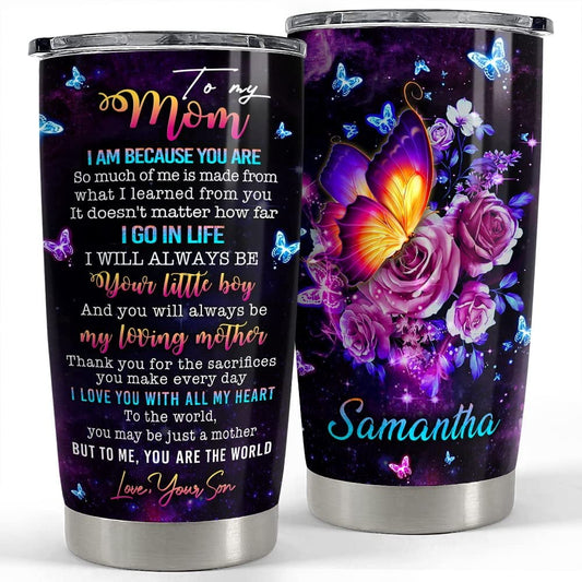 Personalized To My Mom Tumbler From Son Mother Day Gift