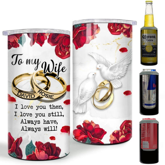 Personalized To My Wife Can Cooler Couple Rings From Husband For Lover