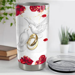 Personalized To My Wife Tumbler Couple Rings Tumblers From Husband