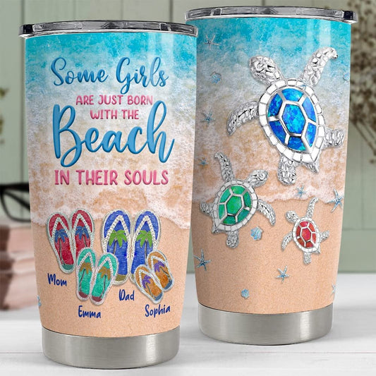 Personalized Tumbler Beach Souls Jewelry Style Gift For Family
