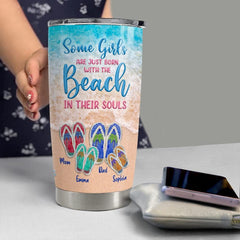 Personalized Tumbler Beach Souls Jewelry Style Gift For Family