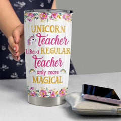 Personalized Tumbler Unicorn Teacher Cute Gift For Teacher