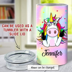 Personalized Unicorn Can Cooler Coffee Funny Gift For Unicorns Lover