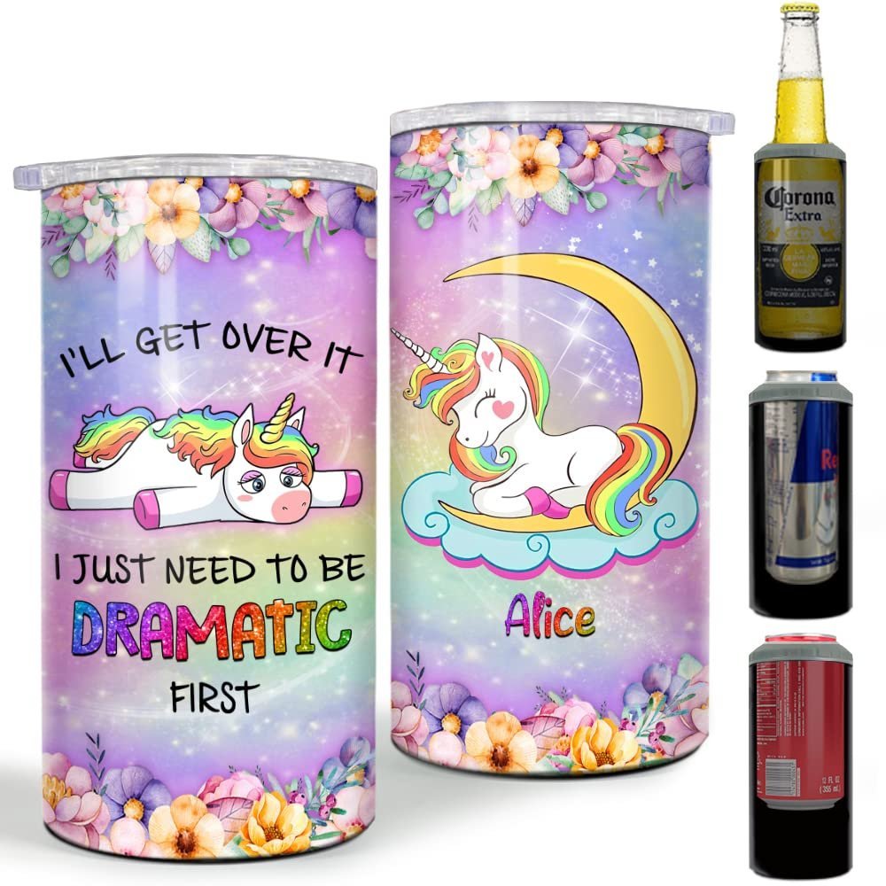 Personalized Unicorn Lover Can Cooler Funny Quote Gift For Women