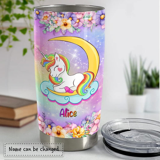 Personalized Unicorn Tumbler Funny Cute Gift For Girl Best Gift