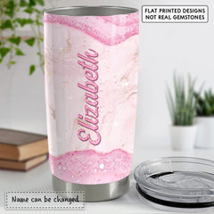 Personalized Unicorn Tumbler Jewelry Pink Glitter For Girl Daughter