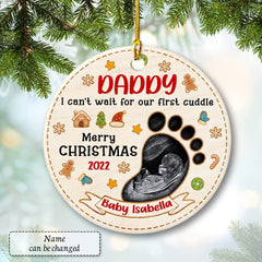 Personalized Upcoming Baby Ornament Pregnancy New Baby