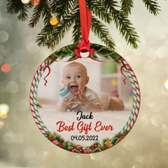 Personalized Wood Ornament Baby's Best Gift Ever