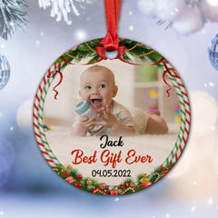Personalized Wood Ornament Baby's Best Gift Ever